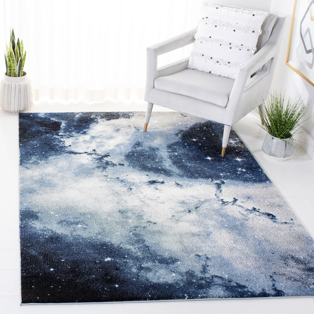 Safavieh - Galaxy 109M Blue / Ivory - 9" X 12" - GAL109M-9 view 2