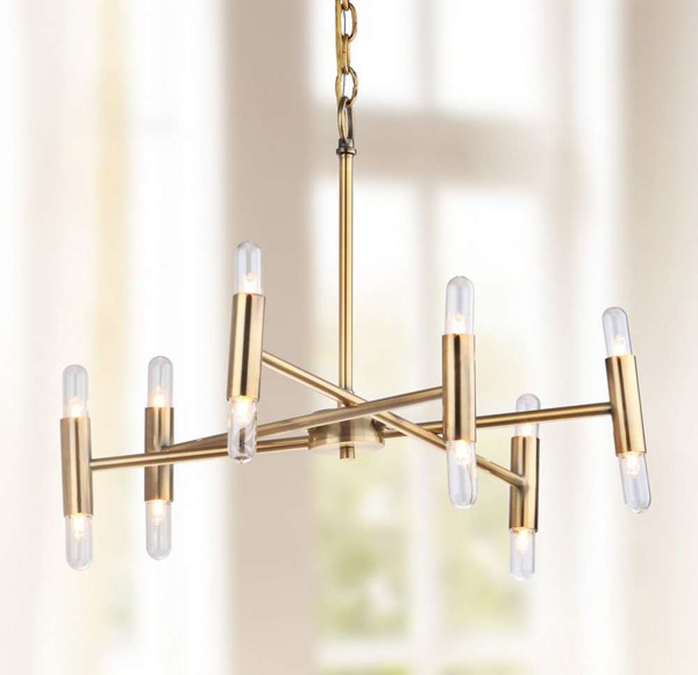 Safavieh - Gale 12Lt 22in Chandelier - Gold - CHA4005A veiw 1