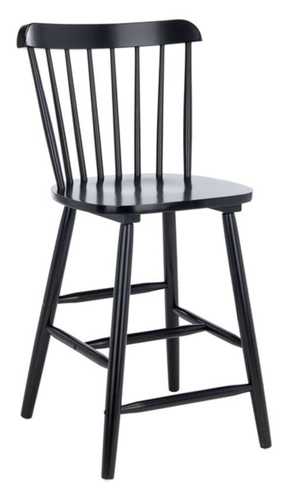 Safavieh - Galena Counter Stool - Black  (Set of 2) - BST8503B-SET2 veiw 3