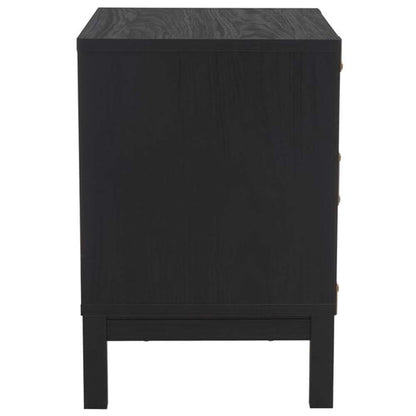 Safavieh - Galio 2 Drawer Nightstand - Black - Gold - NST9600B veiw 4