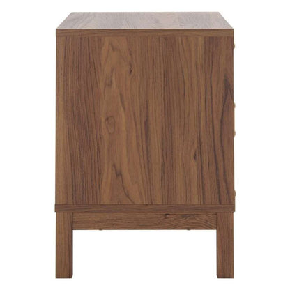 Safavieh - Galio 2 Drawer Nightstand - Walnut - Gold - NST9600A veiw 4