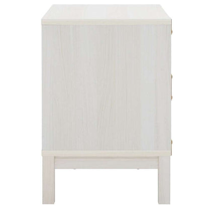 Safavieh - Galio 2 Drawer Nightstand - White - Gold - NST9600C veiw 4
