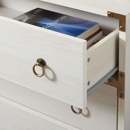 Safavieh - Galio 3 Drawer Chest - White - Gold - CHS9600C veiw 2