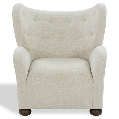 Safavieh - Galloway Wingback Chenille Accent Chair / Taupe / Walnut - SFV5139E view 1