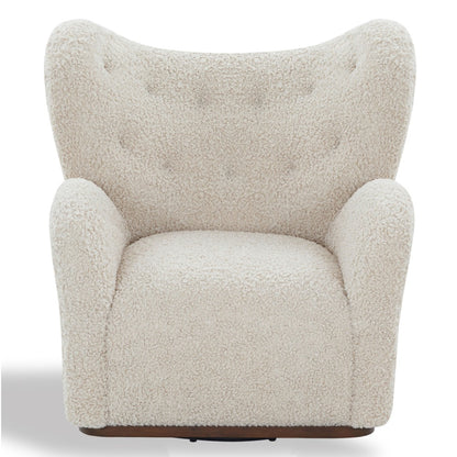Safavieh - Galloway Wingback Teddy Swivel Chair / Off White - SFV5155B view 1