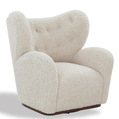 Safavieh - Galloway Wingback Teddy Swivel Chair / Off White - SFV5155B view 3