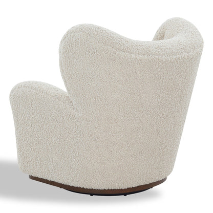 Safavieh - Galloway Wingback Teddy Swivel Chair / Off White - SFV5155B view 4