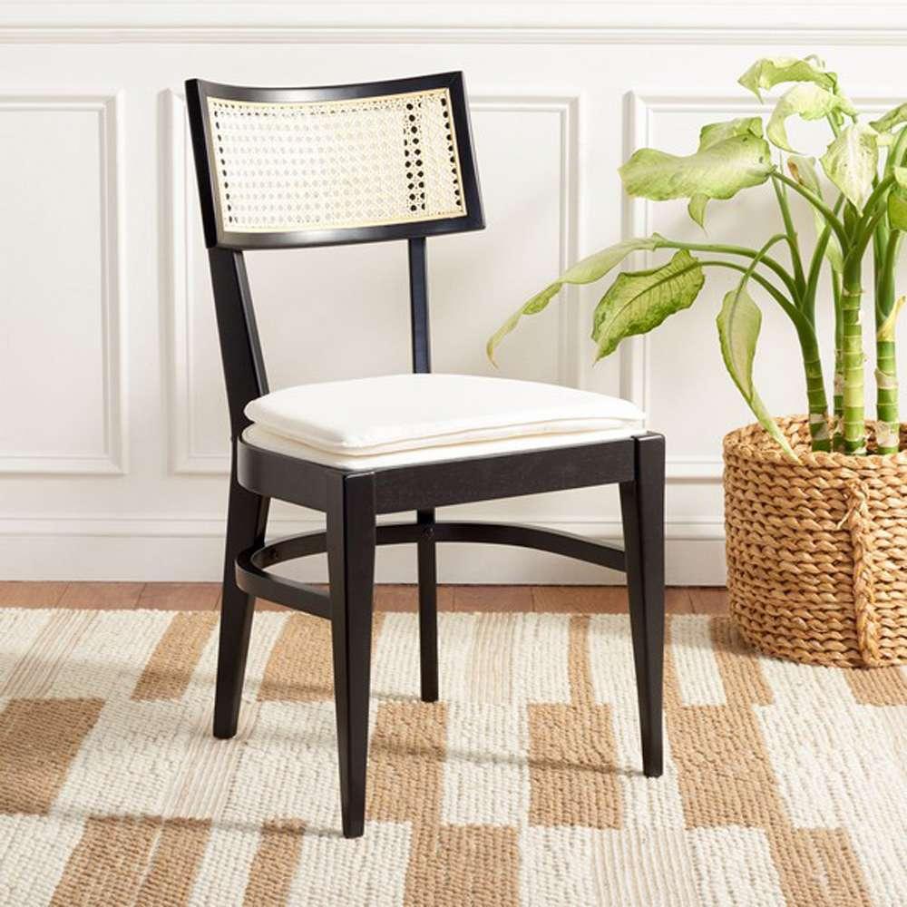 Safavieh - Galway Cane Dining Chair - Black - Natural - DCH1007B veiw 2
