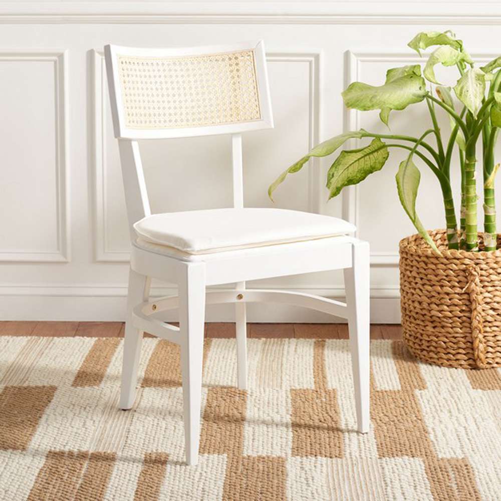 Safavieh - Galway Cane Dining Chair - White - Natural - DCH1007C veiw 2