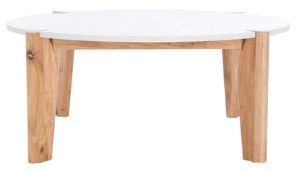 Safavieh - Couture - Garcia Marble Top Coffee Table - Natural - White - SFV2306A veiw 1
