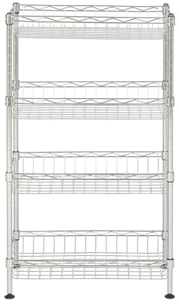 Gaston Control Racks Safavieh - Gaston 4 Tier Mini Rack - Chrome - HAC1001A – AFA Stores