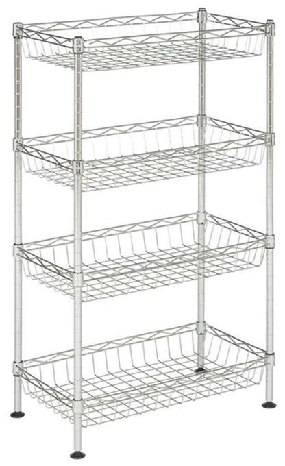 Safavieh - Gaston 4 Tier Mini Rack - Chrome - HAC1001A veiw 3