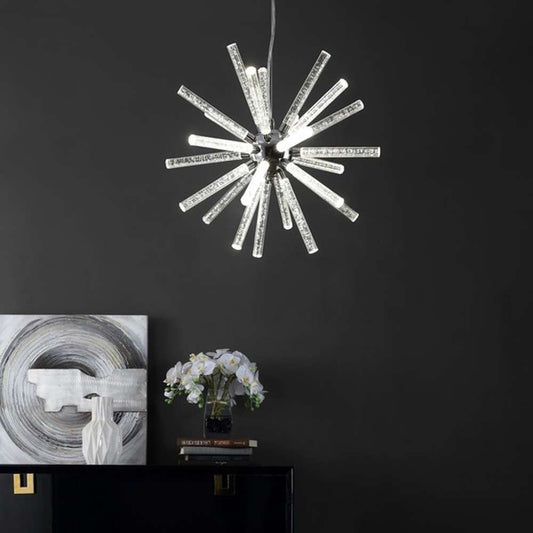 Safavieh - Gema Led 19 Inch Pendant - Chrome - PND4103A veiw 2
