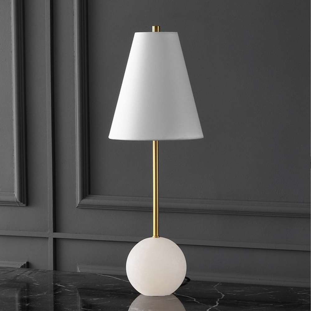 Safavieh - Couture - Genesis Alabaster Table Lamp - Gold - White - CTL1062A veiw 1