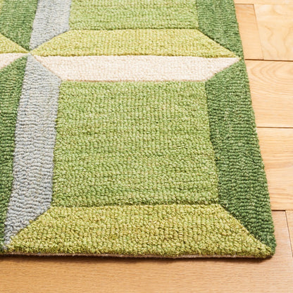 Safavieh - Genre 101Y Checkered Green Beige - 2.3" X 15" - GRE101Y-215 view 2