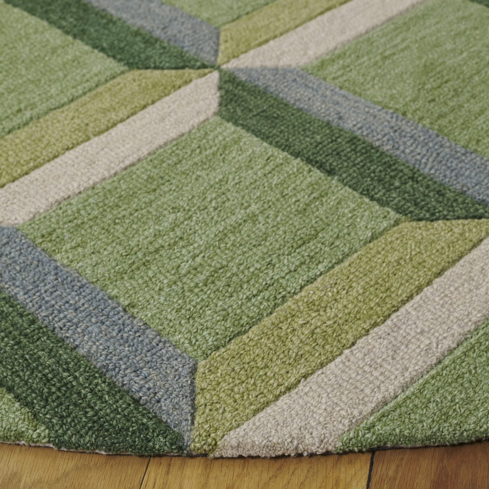 Safavieh - Genre 101Y Checkered Green Beige - 2.3" X 19" - GRE101Y-219 view 3