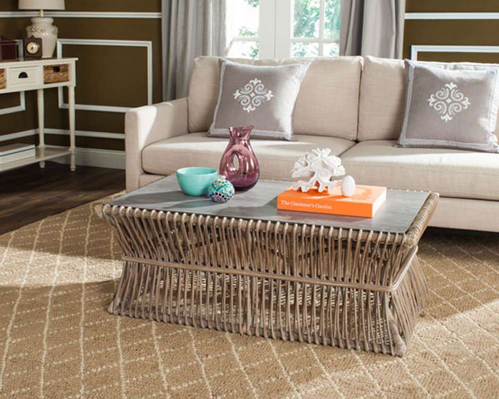 Safavieh - Gensho Coffee Table - Grey White Wash - FOX6536A veiw 2