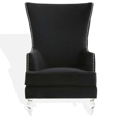 Safavieh - Couture - Geode Modern Wingback Chair - Black - SFV4745F veiw 2