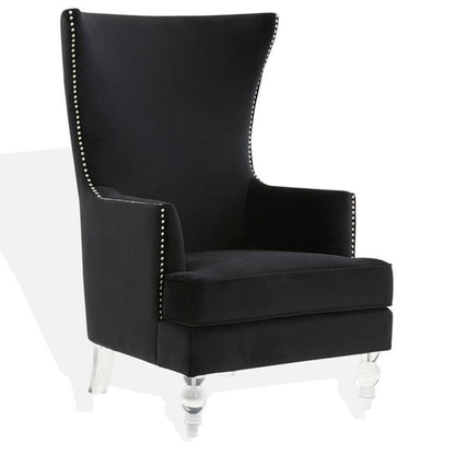 Safavieh - Couture - Geode Modern Wingback Chair - Black - SFV4745F veiw 4