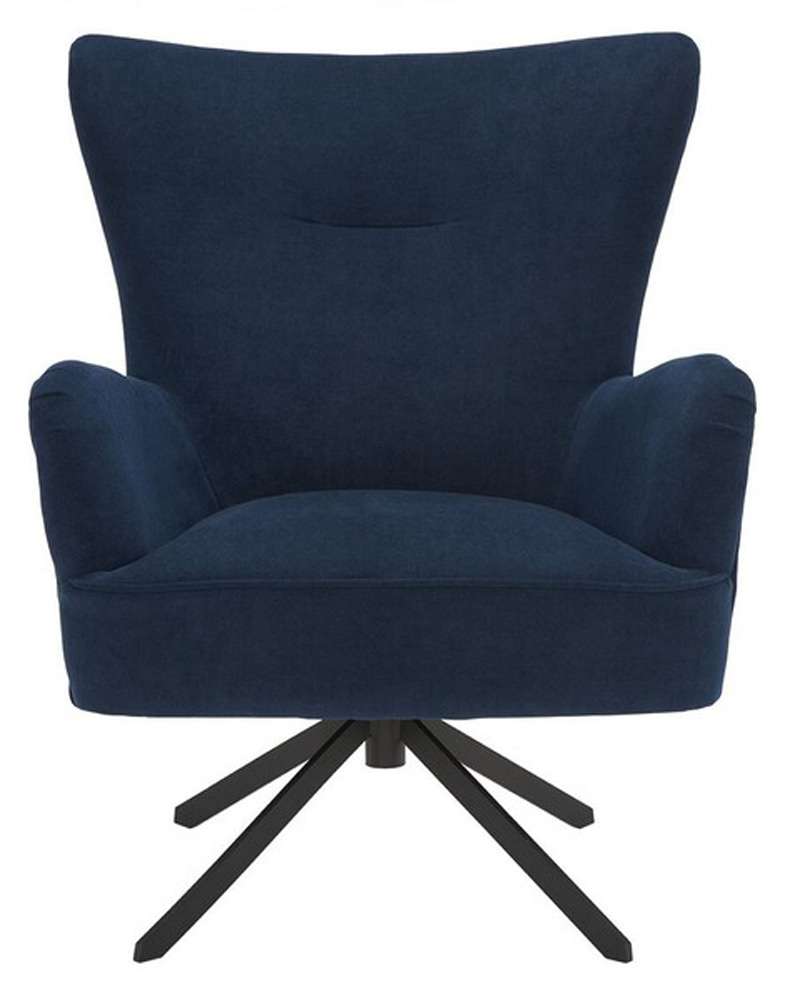 Safavieh - Geonna Upholstered Arm Chair - Navy - ACH5107B veiw 1