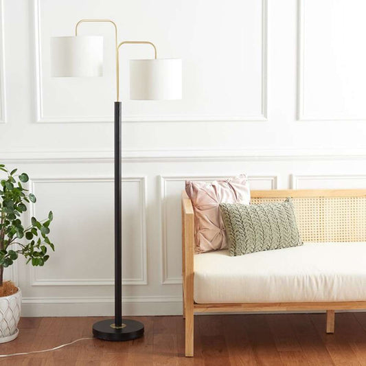Safavieh - Geordi 64in Floor Lamp - Black - Gold - FLL7002A veiw 1