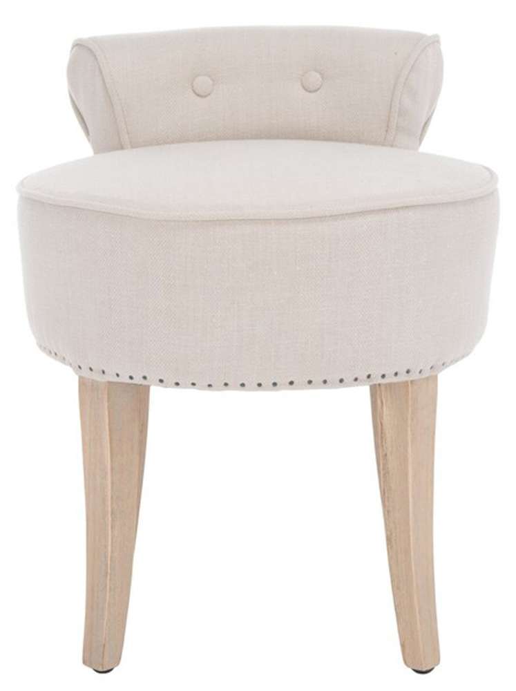 Safavieh - Georgia Vanity Stool - Beige - MCR4546G veiw 1