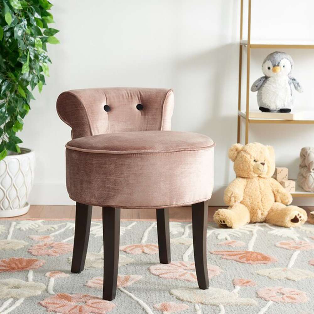 Safavieh - Georgia Vanity Stool - Champagne - MCR4546Q veiw 2