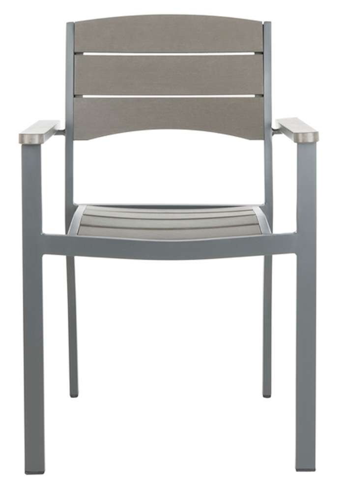 Safavieh - Gerhardt Stackable Chair - Grey  (Set of 2) - PAT4032A-SET2 veiw 1