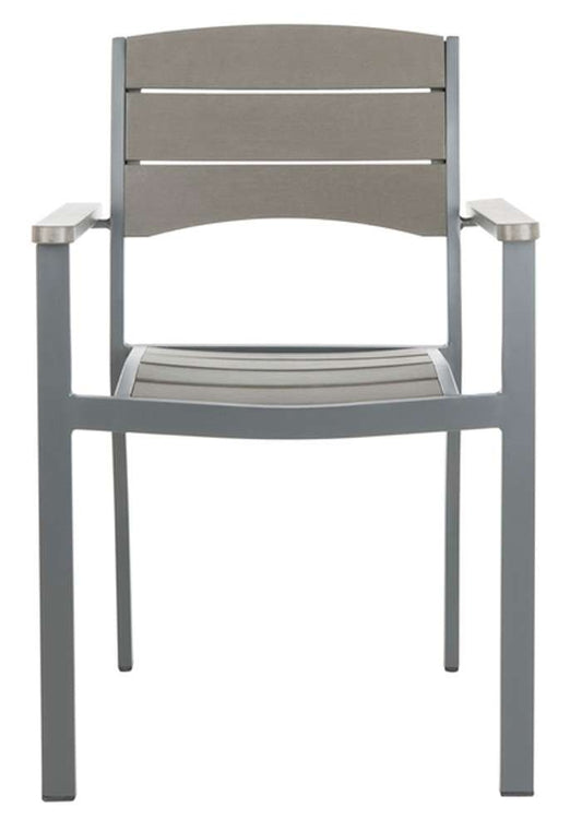 Safavieh - Gerhardt Stackable Chair - Grey  (Set of 2) - PAT4032A-SET2 veiw 1