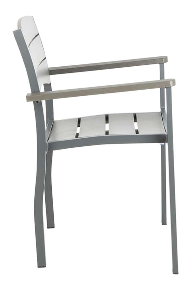 Safavieh - Gerhardt Stackable Chair - Grey  (Set of 2) - PAT4032A-SET2 veiw 4