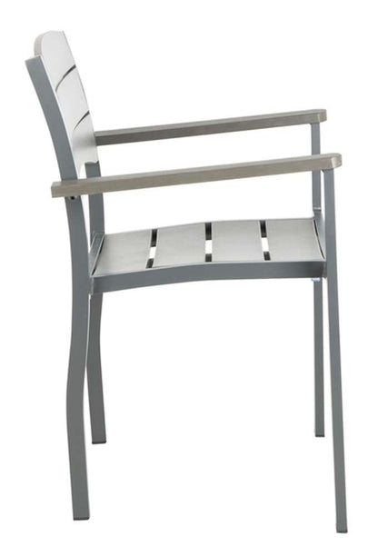 Safavieh - Gerhardt Stackable Chair - Grey  (Set of 2) - PAT4032A-SET2 veiw 4