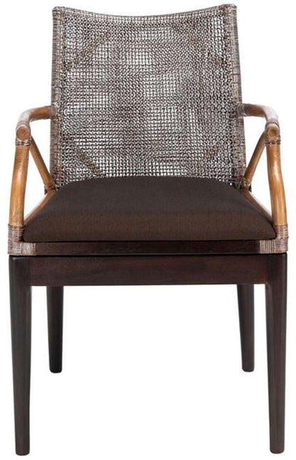 Safavieh - Gianni Arm Chair - Brown - Brown - SEA4011C veiw 1