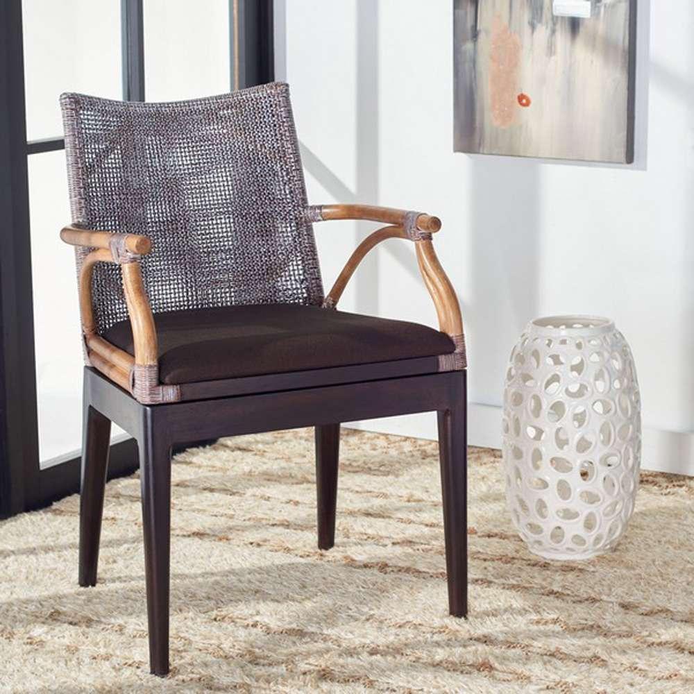 Safavieh - Gianni Arm Chair - Brown - Brown - SEA4011C veiw 2