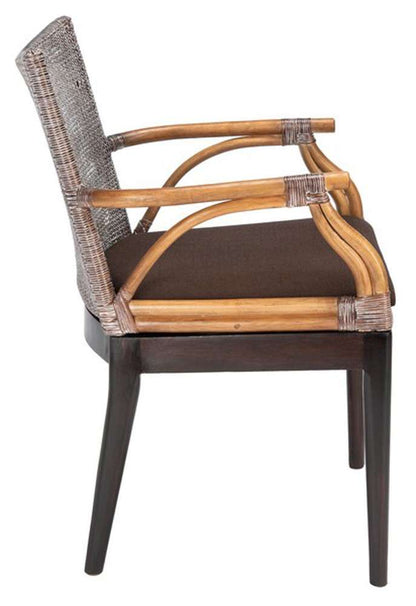 Safavieh - Gianni Arm Chair - Brown - Brown - SEA4011C veiw 3