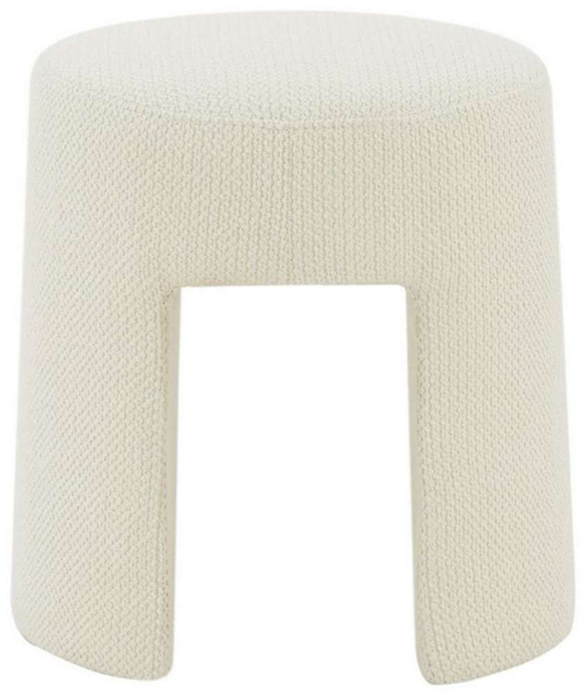 Safavieh - Couture - Ginny Upholstered Ottoman - Ivory - SFV5102A veiw 1