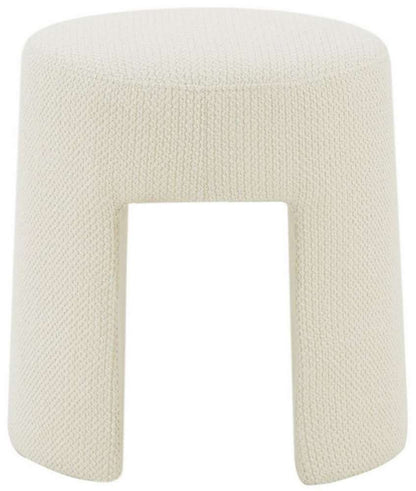 Safavieh - Couture - Ginny Upholstered Ottoman - Ivory - SFV5102A veiw 1