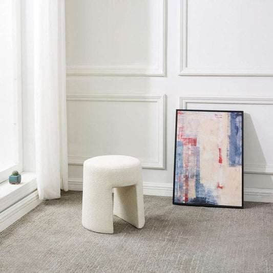 Safavieh - Couture - Ginny Upholstered Ottoman - Ivory - SFV5102A veiw 2