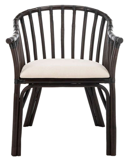 Safavieh - Gino Arm Chair - Dark Brown - White - SEA4017A veiw 1