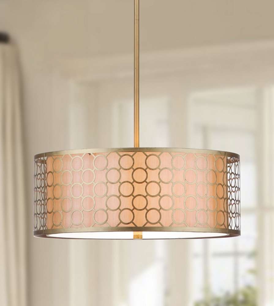 Safavieh - Giotta Drum Pendant Light - Bronze - LIT4203A veiw 1