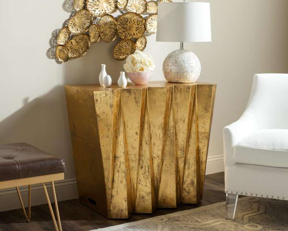 Safavieh - Gisela Hex Console - Gold - FOX3244A veiw 2