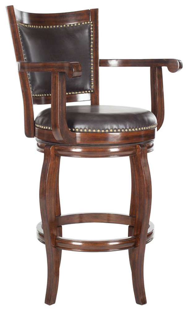 Safavieh - Gitano Barstool - Brown - FOX7009B veiw 3