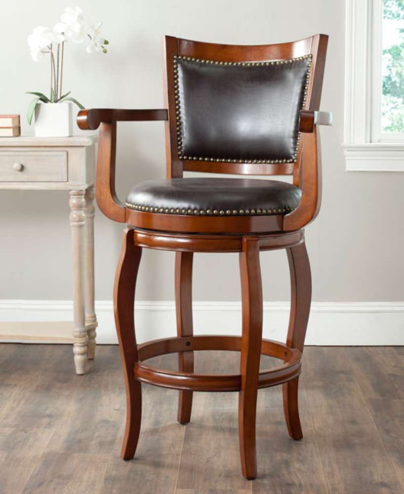 Safavieh - Gitano Barstool - Brown - FOX7009D veiw 2