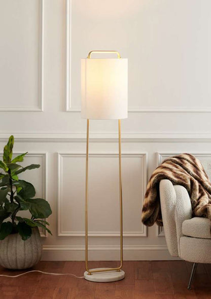 Safavieh - Giulia 63in Floor Lamp - Gold - White Marble - FLL7006A veiw 1