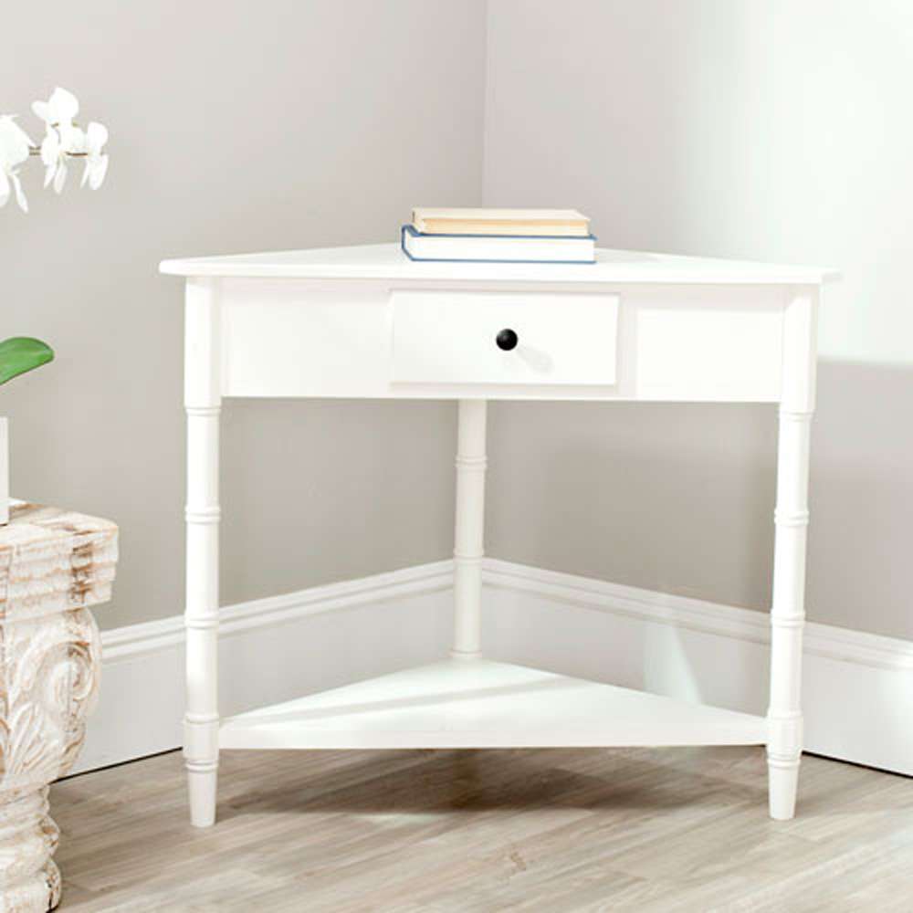Safavieh - Gomez Corner Table - Distressed Cream  - AMH5709C veiw 2
