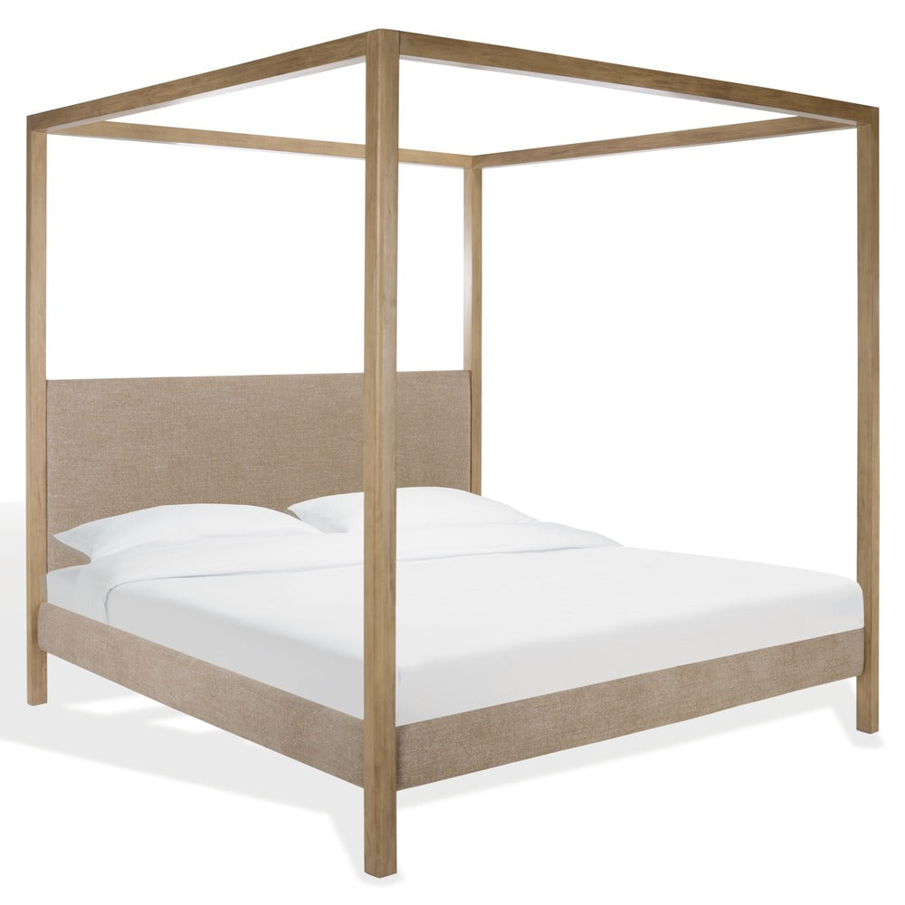 Safavieh - Graciella Chenille King Canopy Bed / Light Brown / Natural - SFV7709B-K-3BX view 5