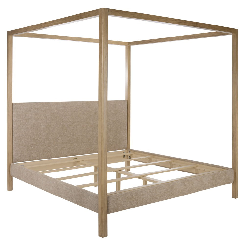 Safavieh - Graciella Chenille King Canopy Bed / Light Brown / Natural - SFV7709B-K-3BX view 6