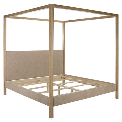 Safavieh - Graciella Chenille King Canopy Bed / Light Brown / Natural - SFV7709B-K-3BX view 6