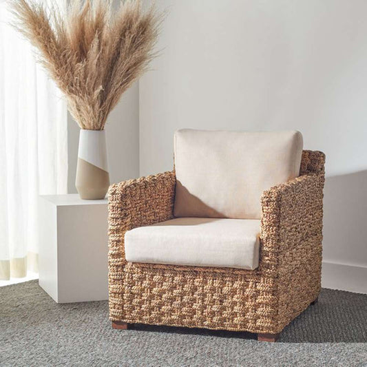 Safavieh - Couture - Gregory Water Hyacinth Chair - Natural - Beige - CWK2001A veiw 2