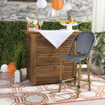 Safavieh - Gresley Counter Stool - Navy - White - PAT4019A veiw 3