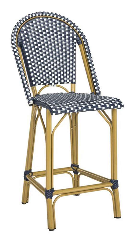 Safavieh - Gresley Counter Stool - Navy - White - PAT4019A veiw 4